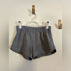 Gray pajama shorts